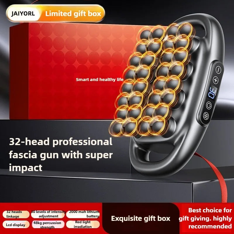 32-Head Smart Fascia Massage Gun