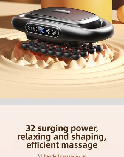 32-Head Smart Fascia Massage Gun