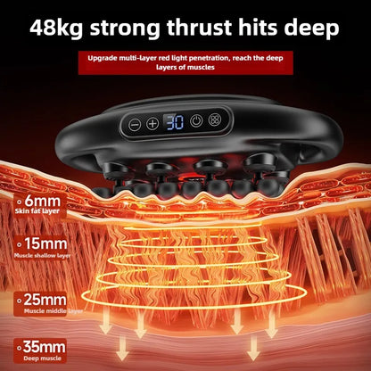 32-Head Smart Fascia Massage Gun