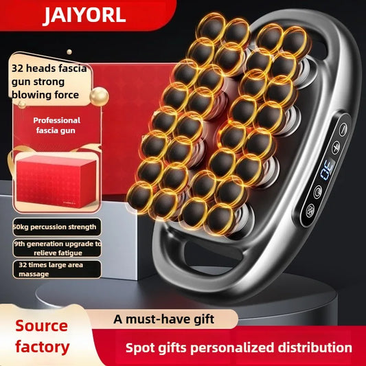 32-Head Smart Fascia Massage Gun